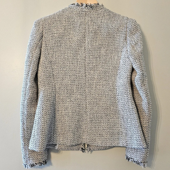 Rebecca Taylor Textured Tweed Women's Feminine Classic Blazer Jacket Size US 2. - Picture 11 of 15
